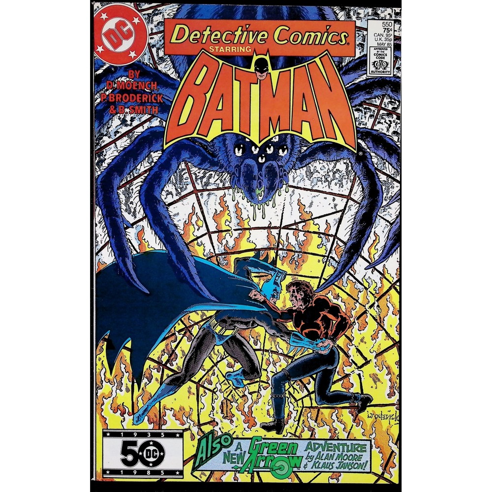 Detective Comics #550 1985 Alan Moore Green Arrow Key Klaus Janson Art VF